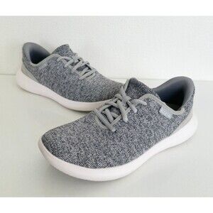 Kizik Madrid Eco Knit Sneaker Shoe Heathered Gray Hands Free Women's 7.5 Men's 6